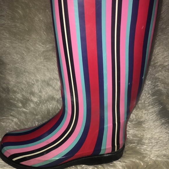colorful rain boots